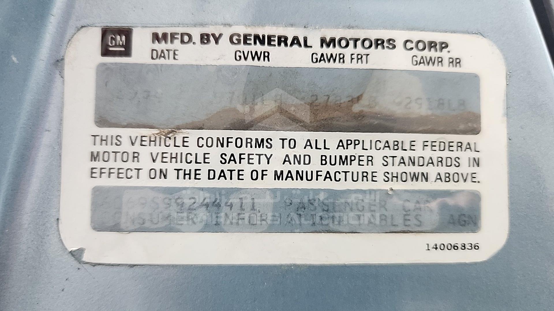 1979 CADILLAC --- VIN: 6D69S99244411