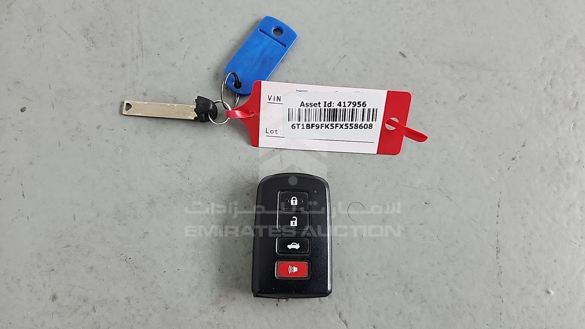 2015 TOYOTA CAMRY VIN: 6T1BF9FK5FX558608