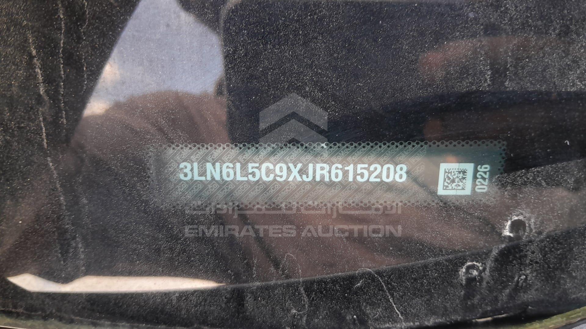 2018 LINCOLN MKZ VIN: 3LN6L5C9XJR615208