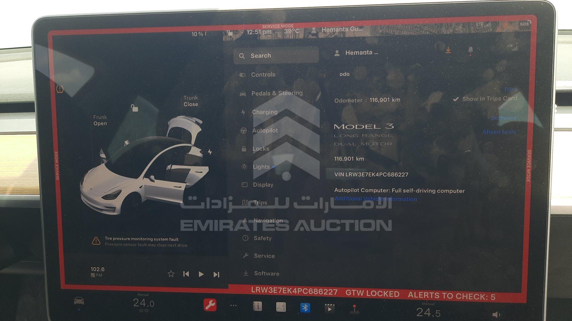 2023 TESLA MODEL 3 VIN: LRW3E7EK4PC686227