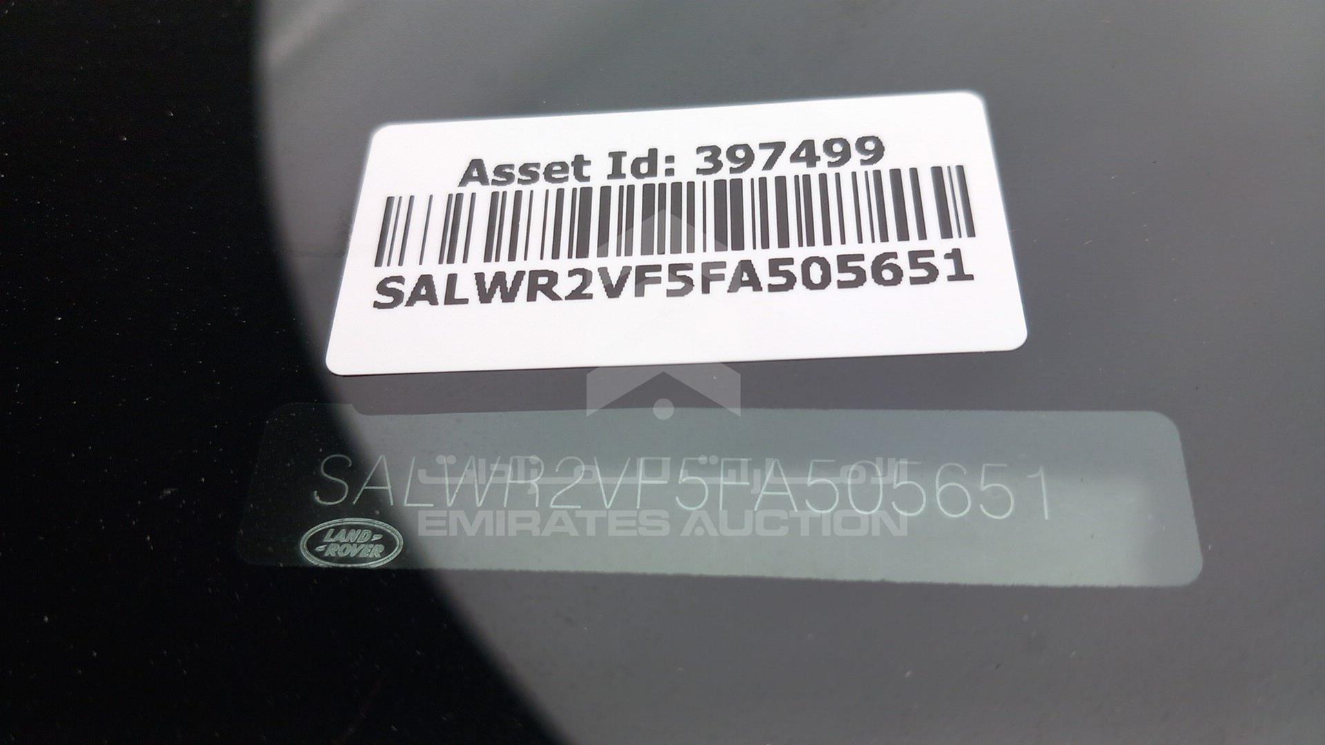 2015 RANGE ROVER SPORT VIN: SALWR2VF5FA505651