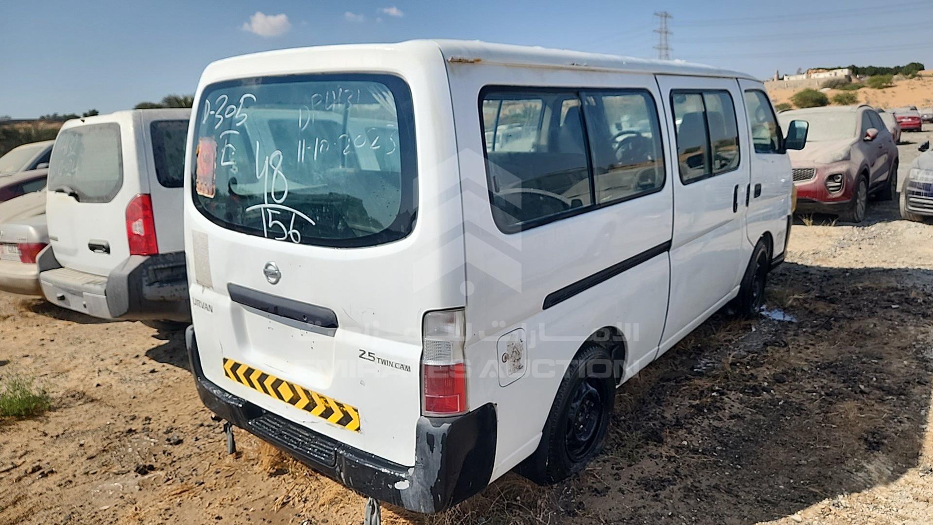 2008 NISSAN URVAN VIN: JN6AE54S98X002389