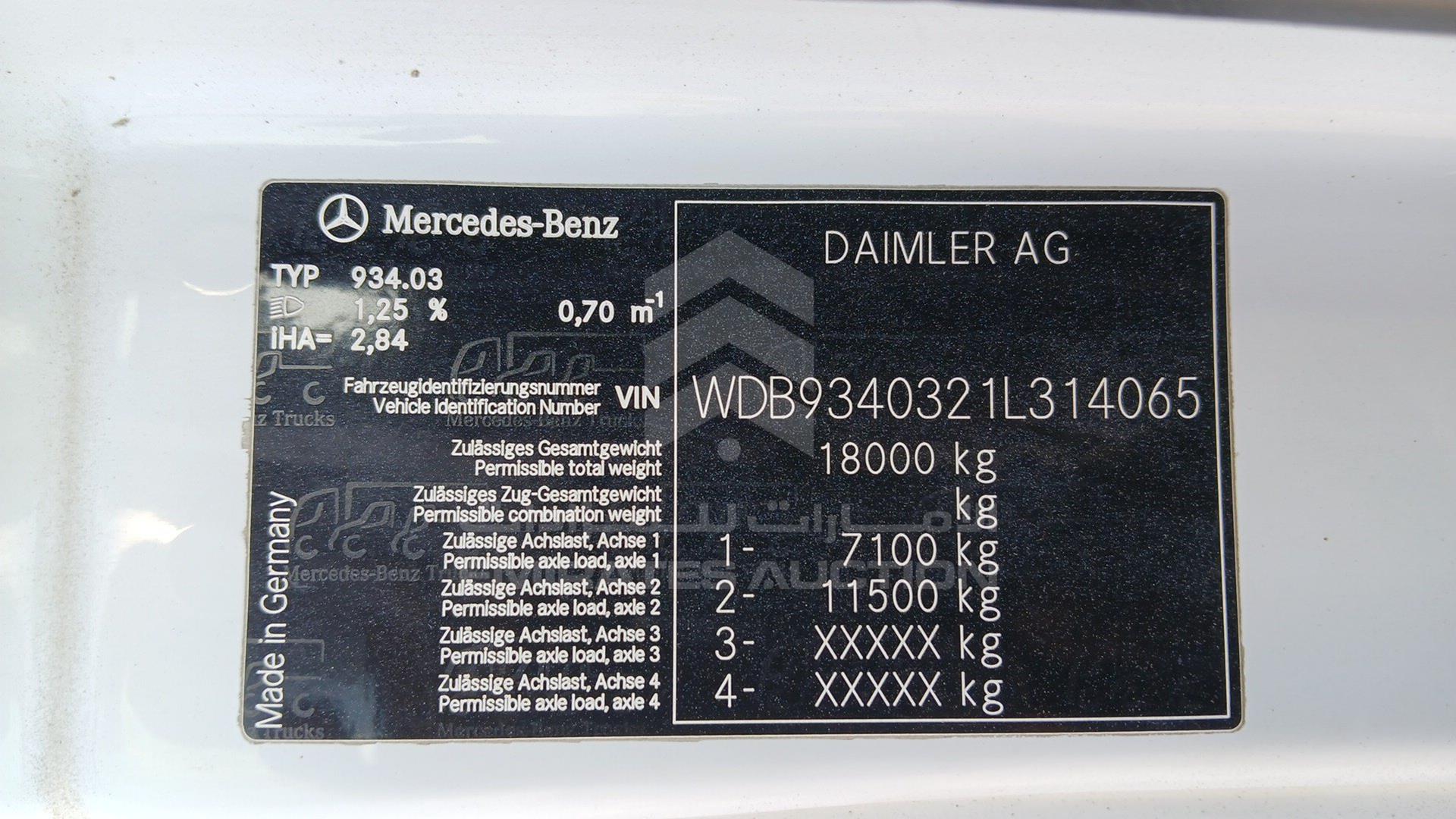 2008 MERCEDES --- VIN: WDB9340321L314065