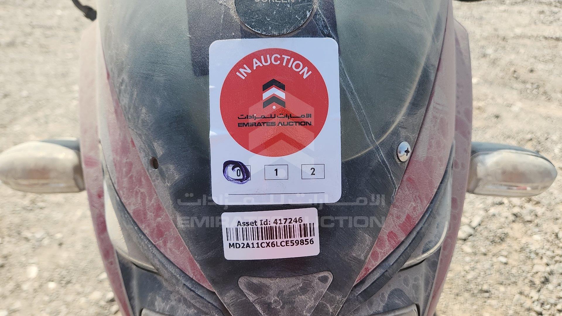 0 BAJAJ PULSAR VIN: MD2A11CX6LCE59856