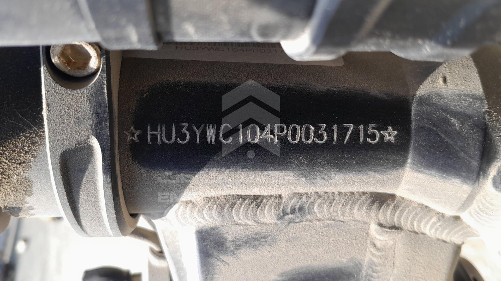 0 UNDEFINED MOTORCYCLE VIN: HU3YWC104P0031715