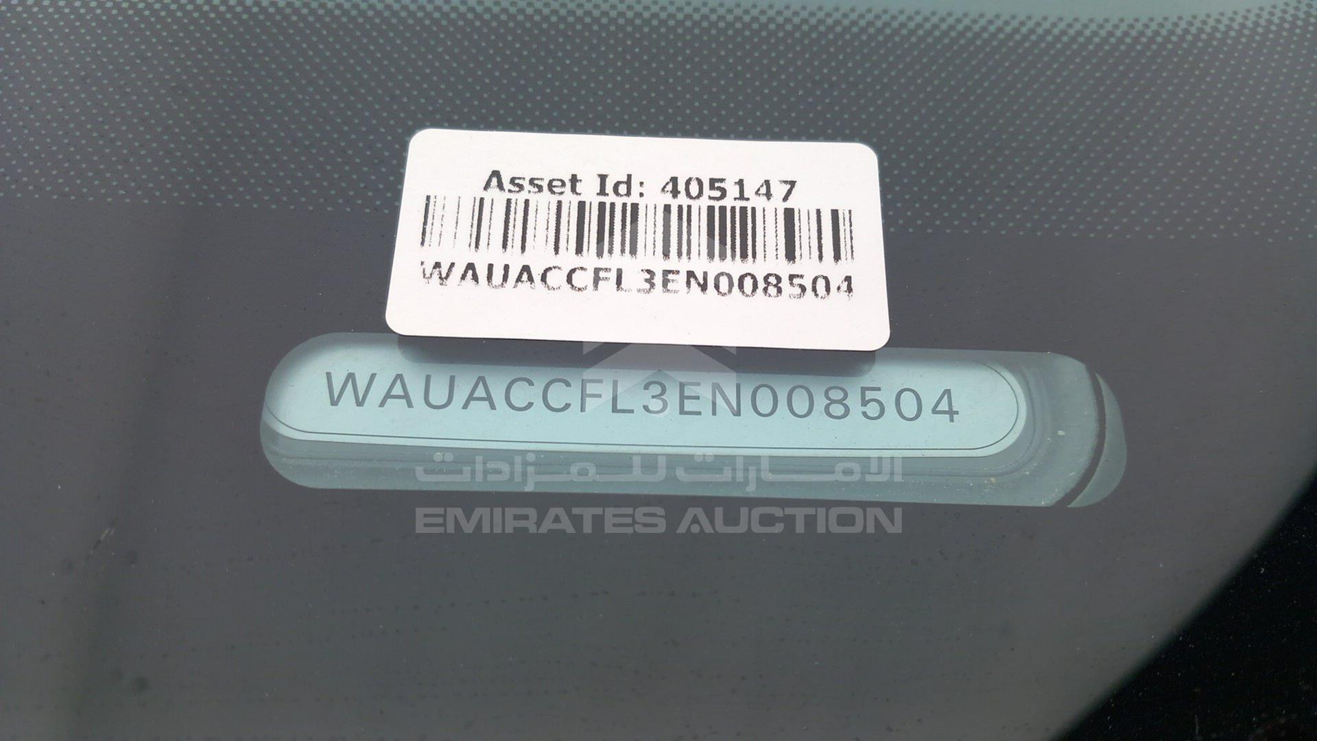 2014 AUDI A4 VIN: WAUACCFL3EN008504