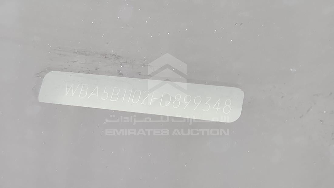 بي ام دبليو 535 اى 2015 — رقم الشاسيه على الهيكل — صورة 5