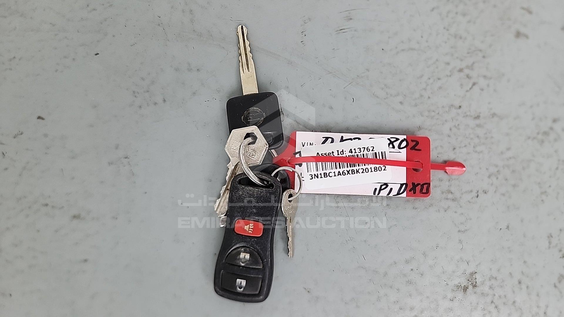 2011 NISSAN TIIDA VIN: 3N1BC1A6XBK201802