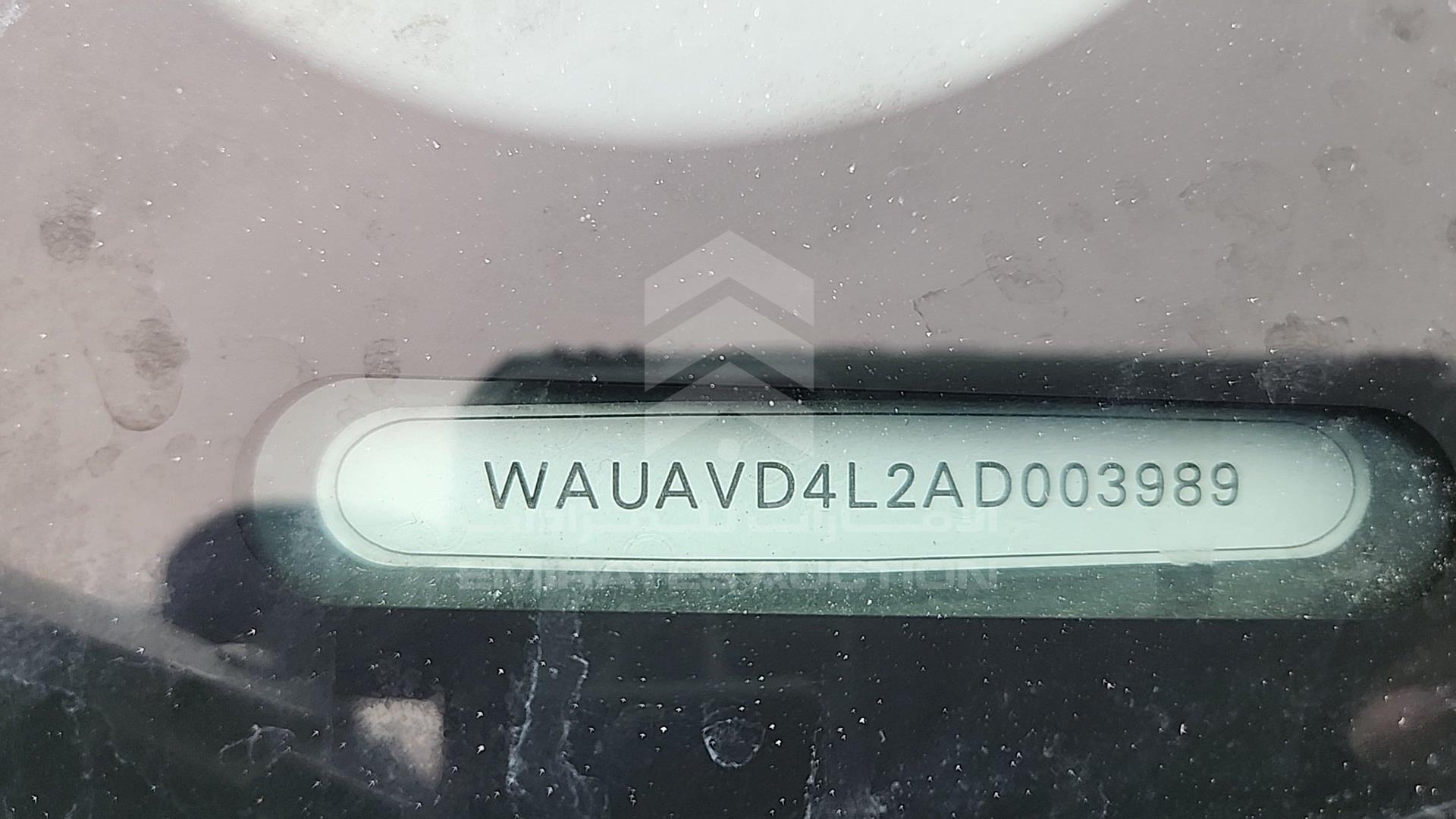 2010 AUDI Q7 VIN: WAUAVD4L2AD003989