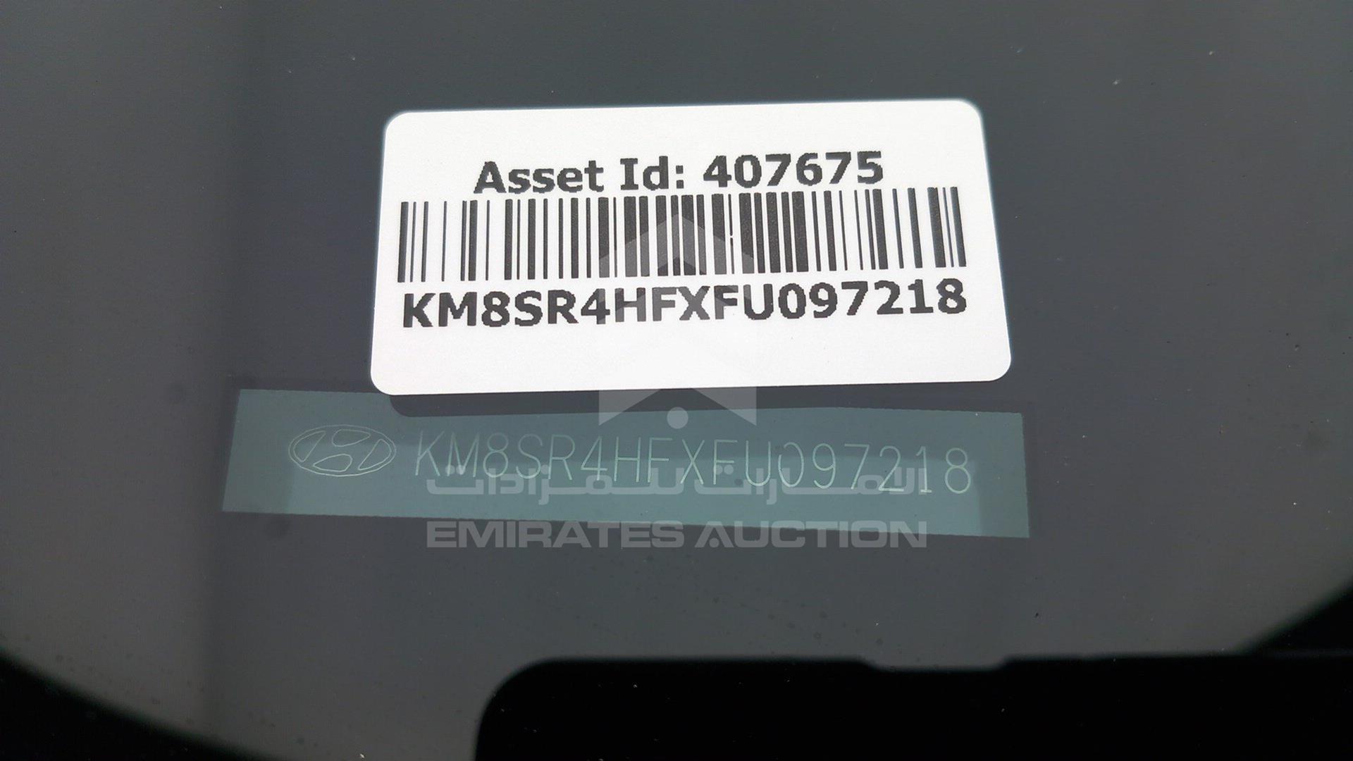 2015 HYUNDAI SANTA FE VIN: KM8SR4HFXFU097218