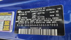 2013 Kia Optima — VIN on Frame — Photo 3 — Thumbnail