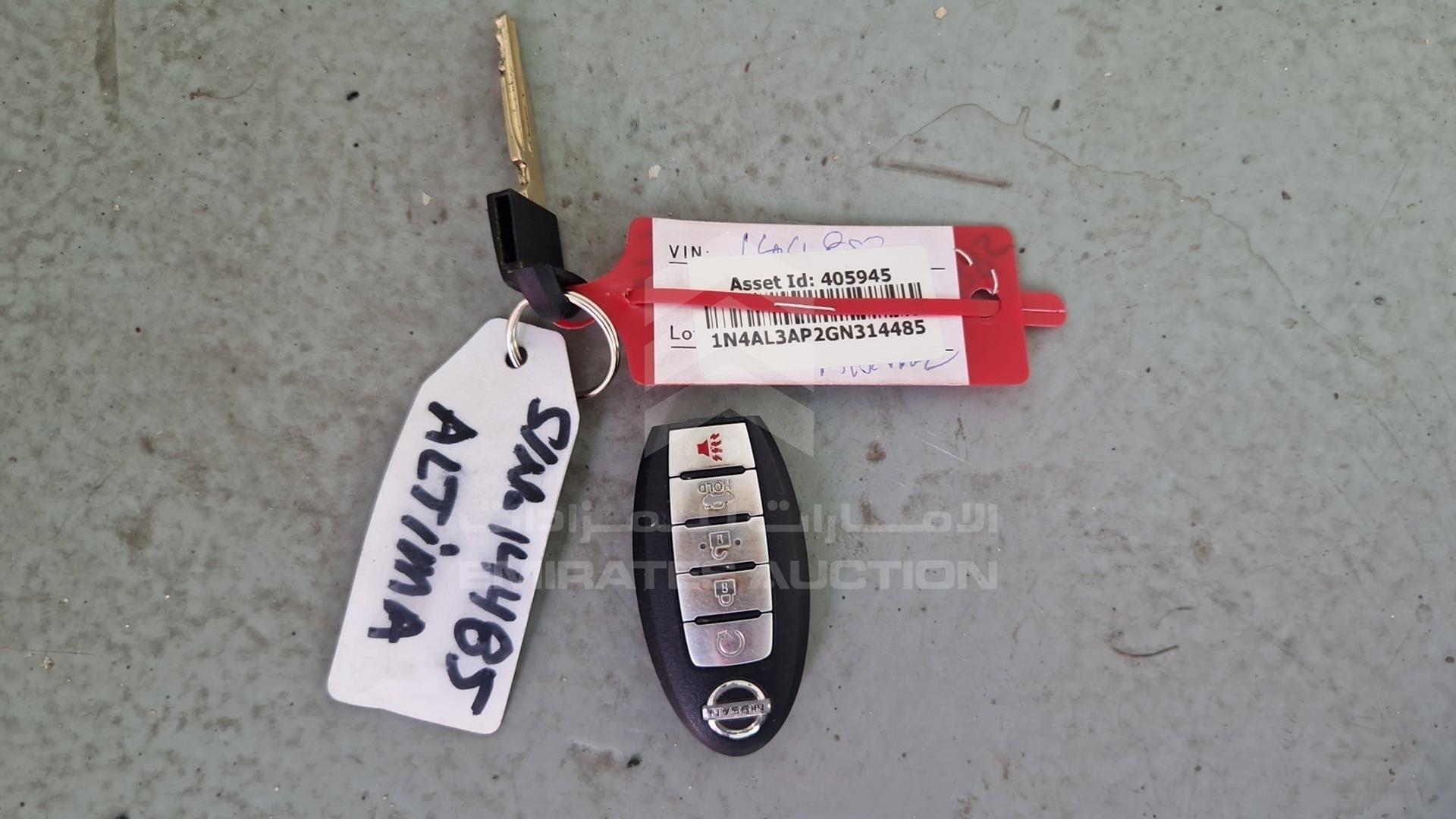 2016 NISSAN ALTIMA VIN: 1N4AL3AP2GN314485
