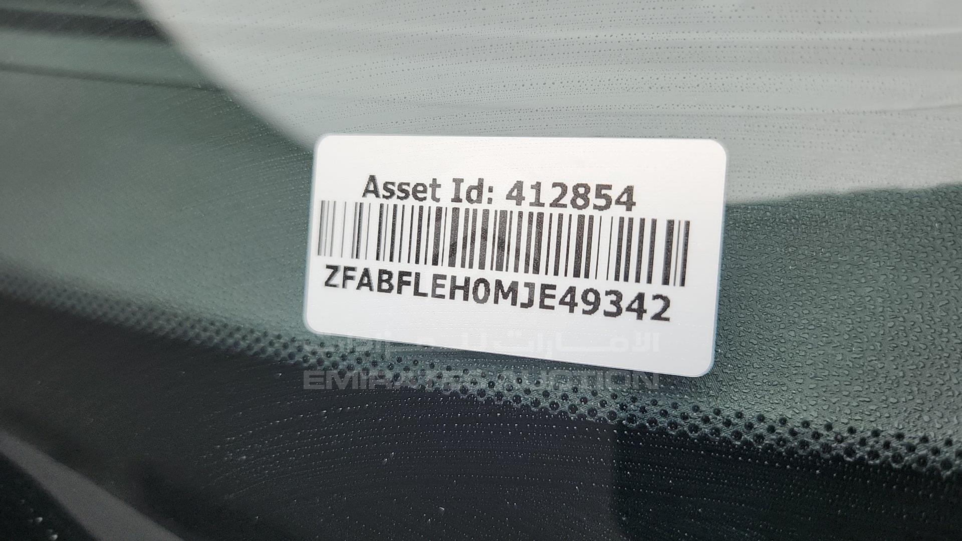 2021 FIAT 595 VIN: ZFABFLEH0MJE49342