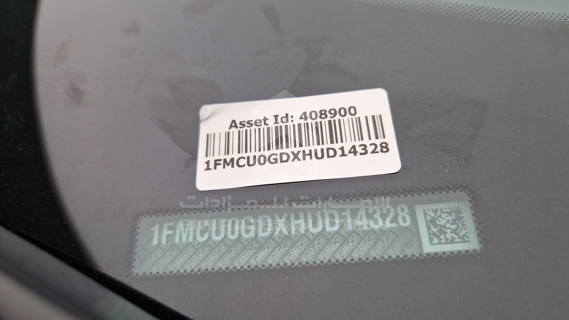 2017 FORD ESCAPE VIN: 1FMCU0GDXHUD14328