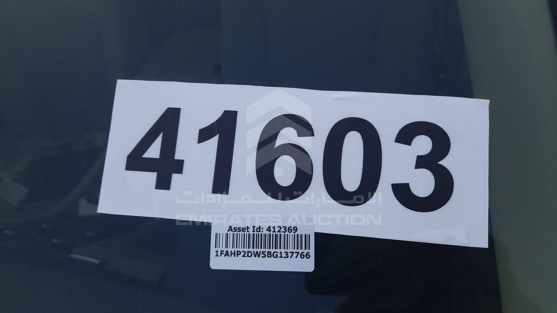 2011 FORD TAURUS VIN: 1FAHP2DW5BG137766