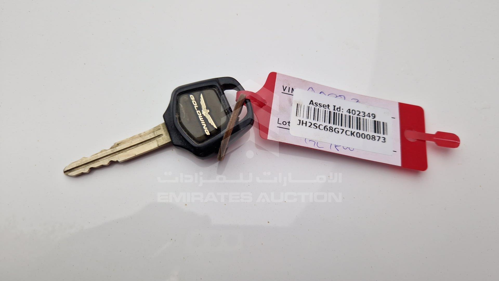 2012 HONDA GL 1800 VIN: JH2SC68G7CK000873