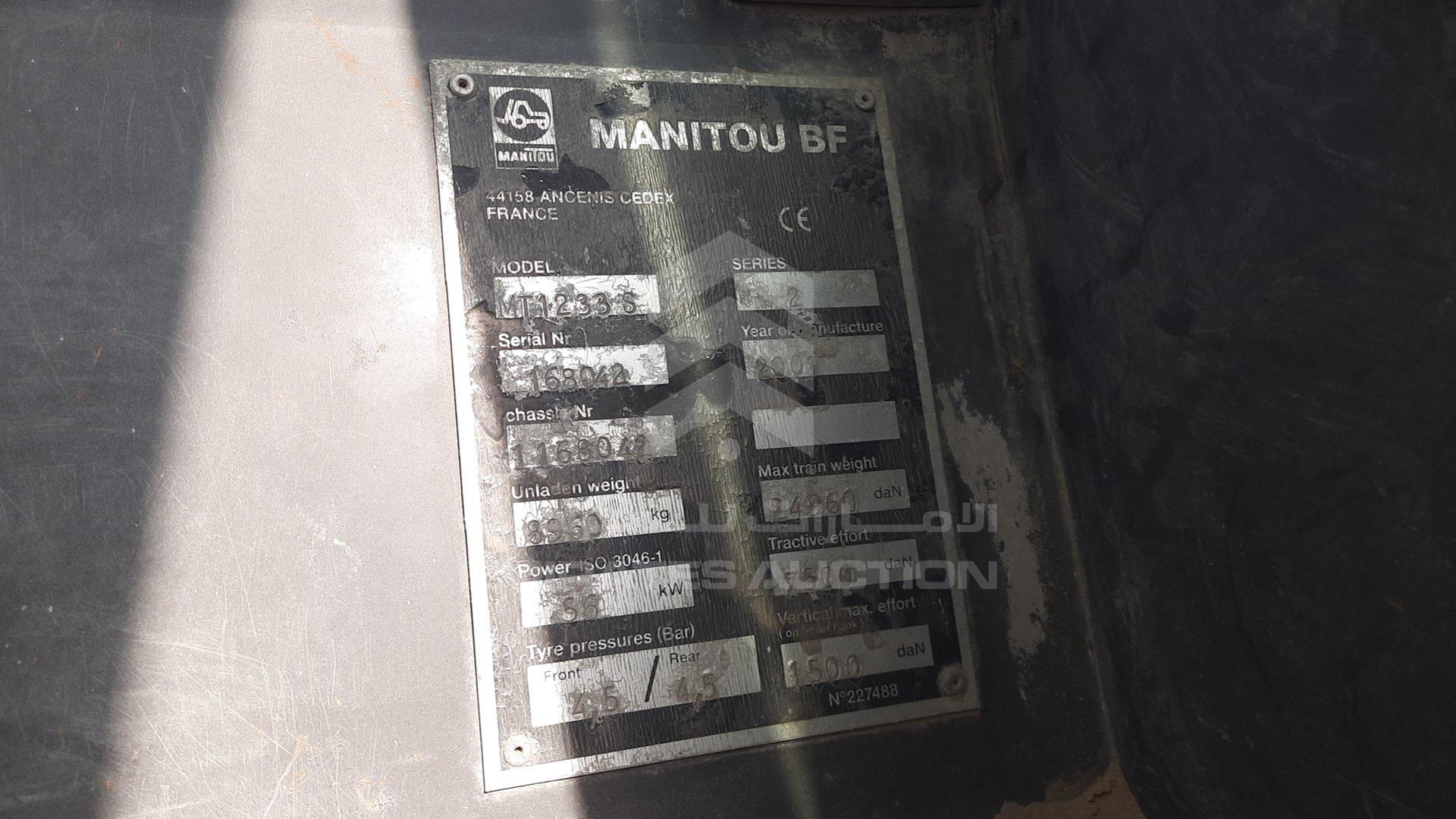 2001 MANITOU MT1840 VIN: 1168042