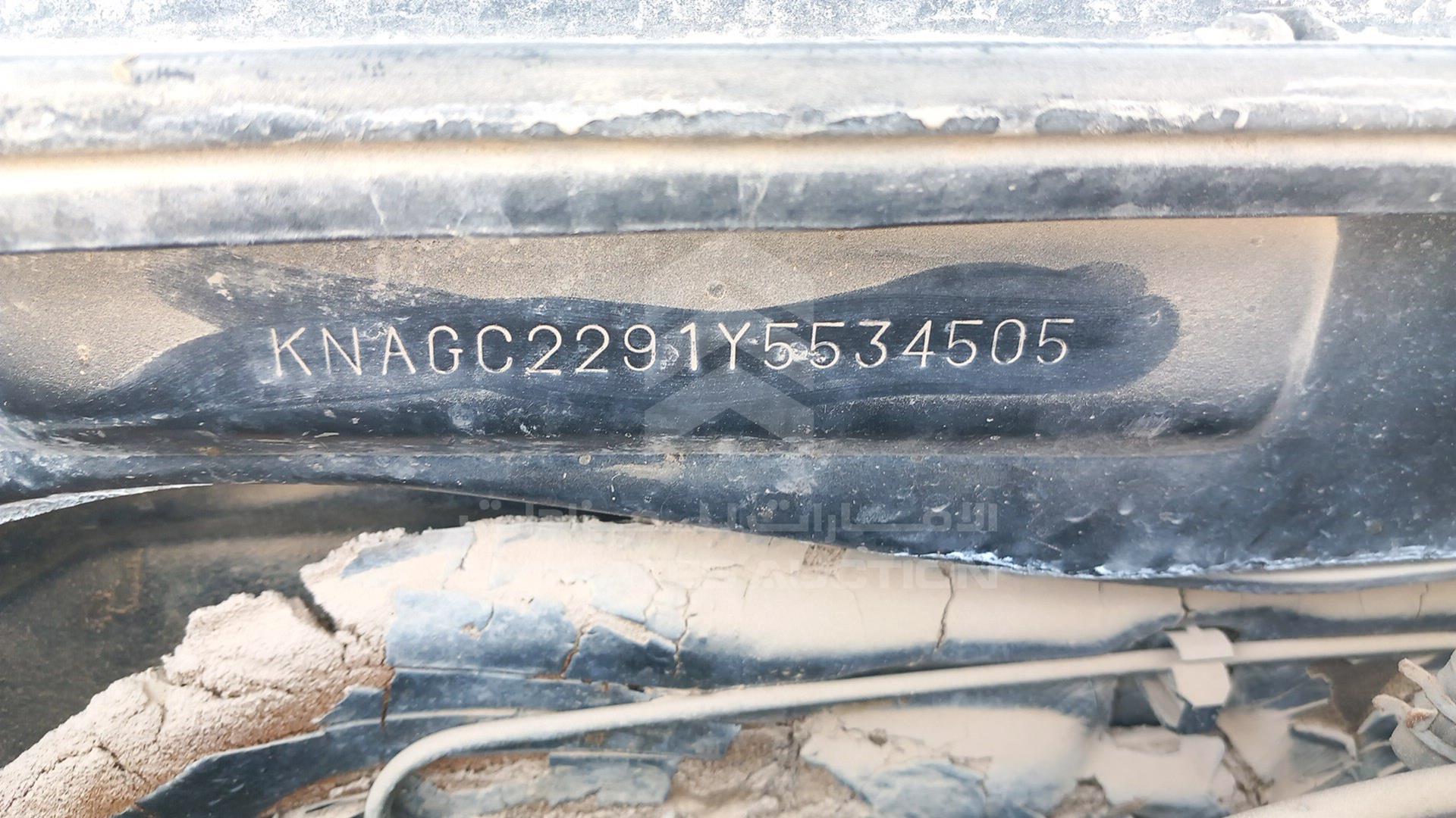 0 KIA --- VIN: KNAGC2291Y5534505