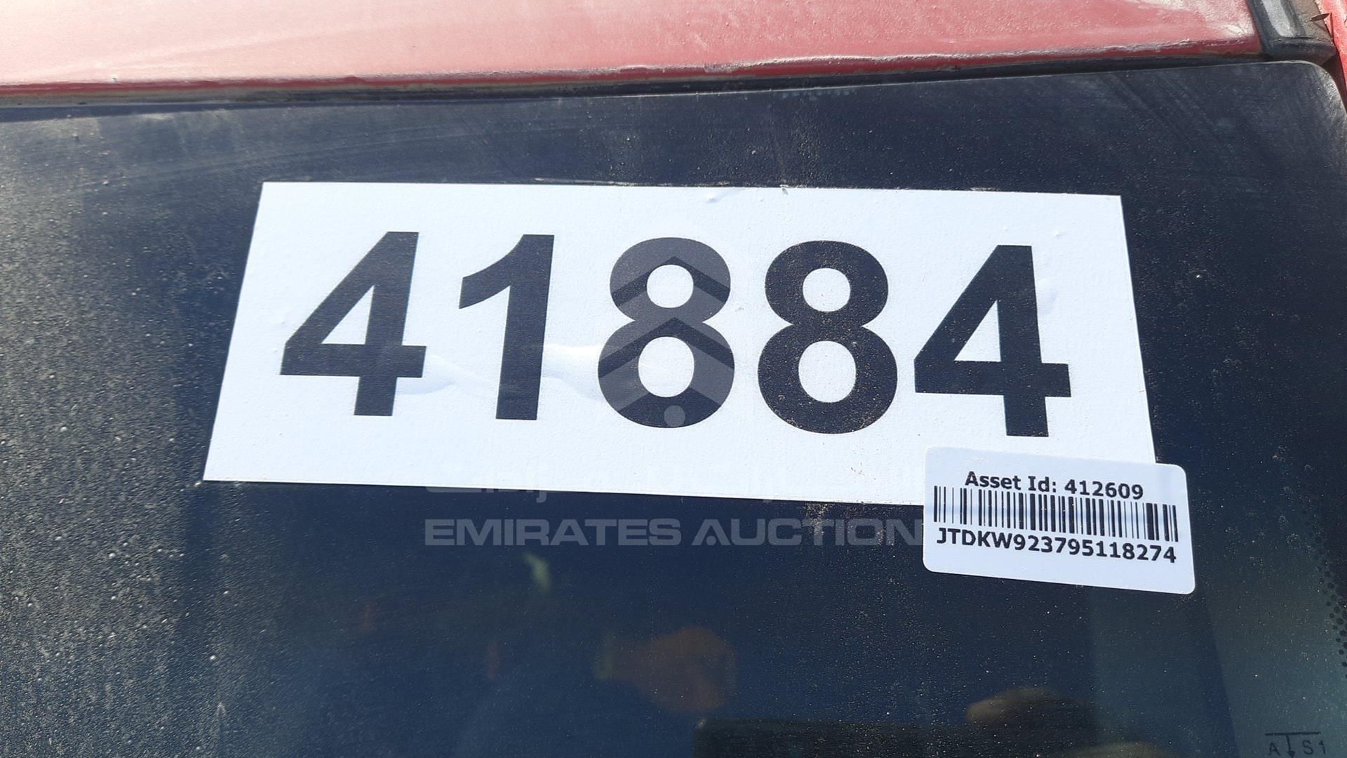 2009 TOYOTA YARIS VIN: JTDKW923795118274