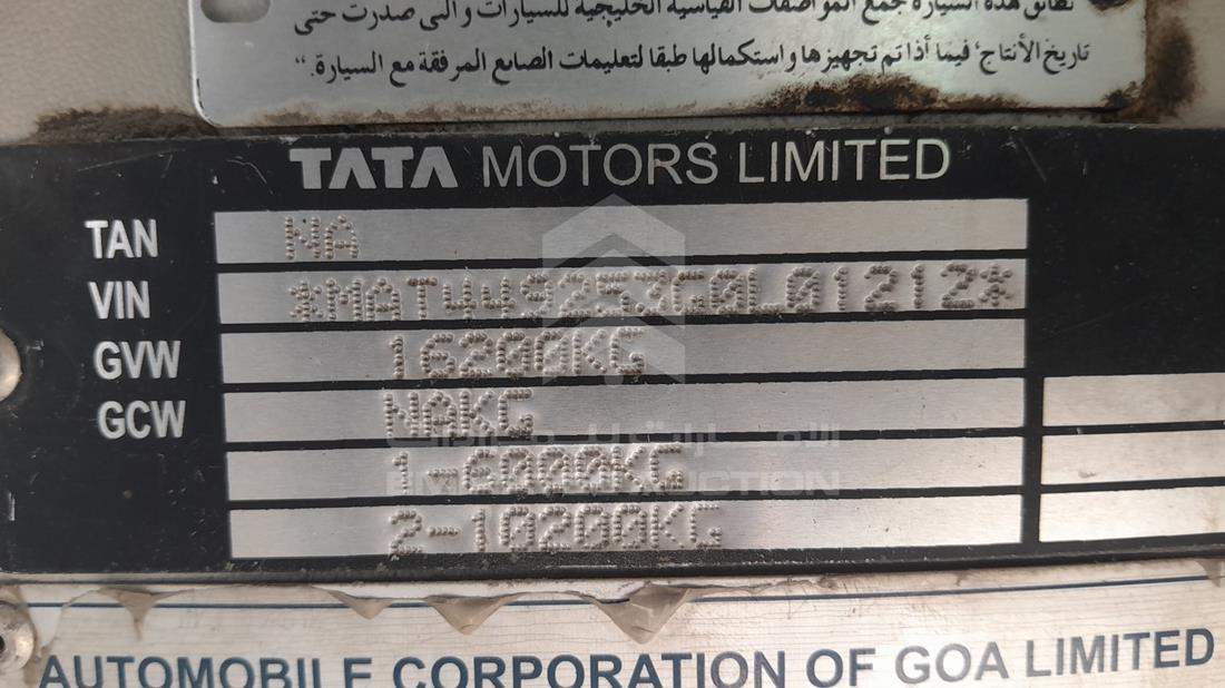2016 Tata LPO1618 — VIN on Frame — Photo 2