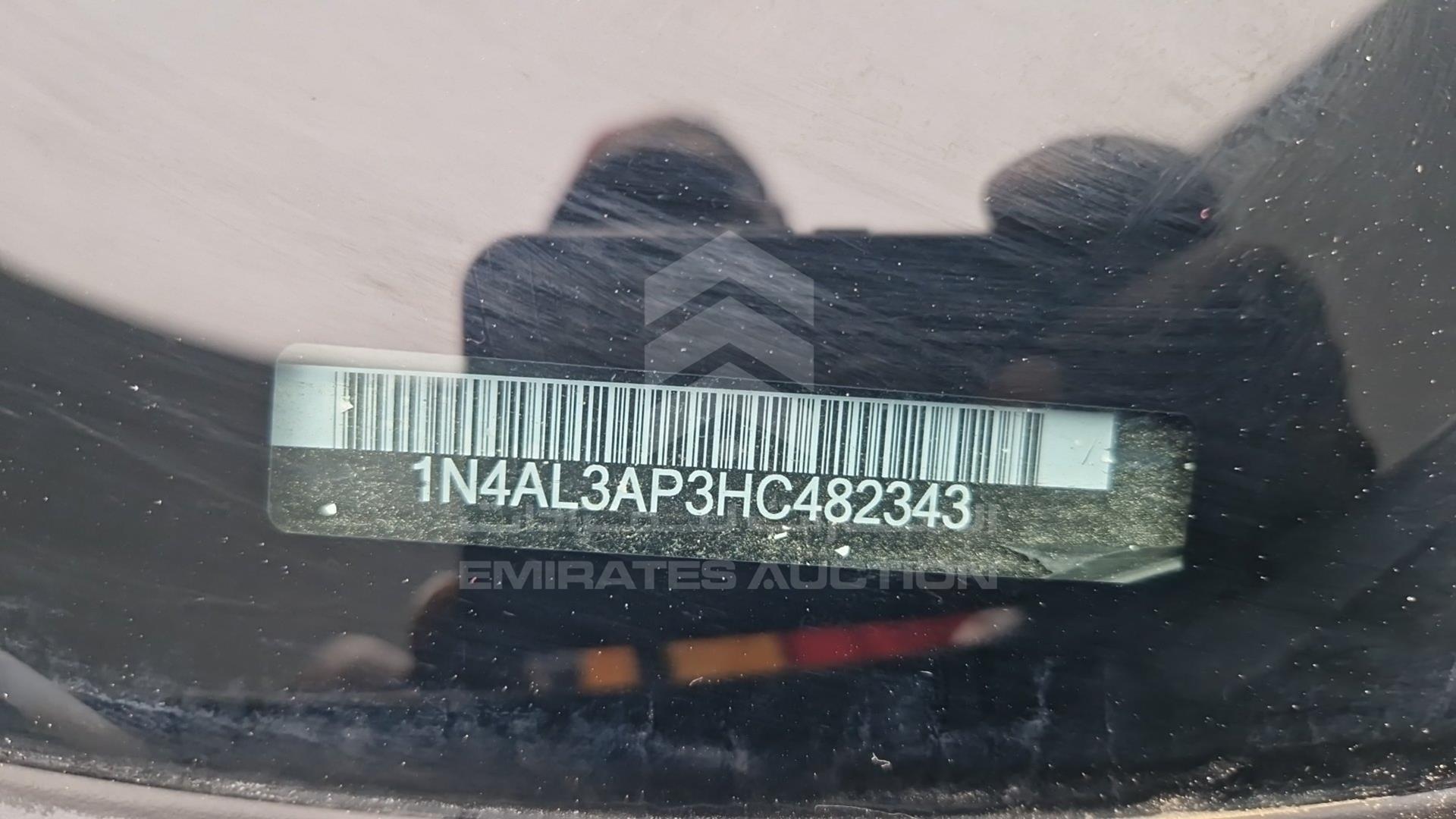 2017 NISSAN ALTIMA VIN: 1N4AL3AP3HC482343