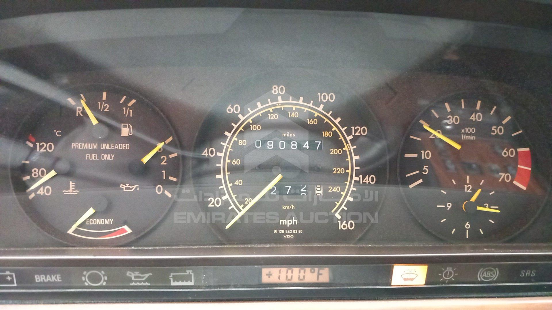 1989 MERCEDES S420 VIN: WDBCA35E6KA487507