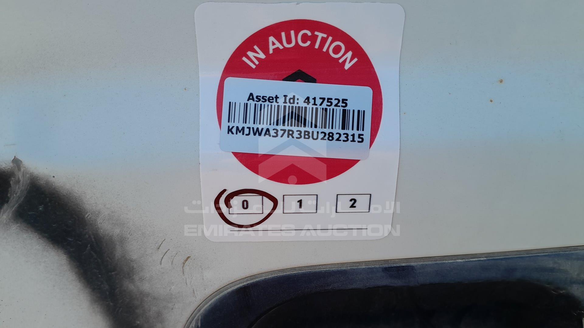 2011 HYUNDAI H1 VIN: KMJWA37R3BU282315
