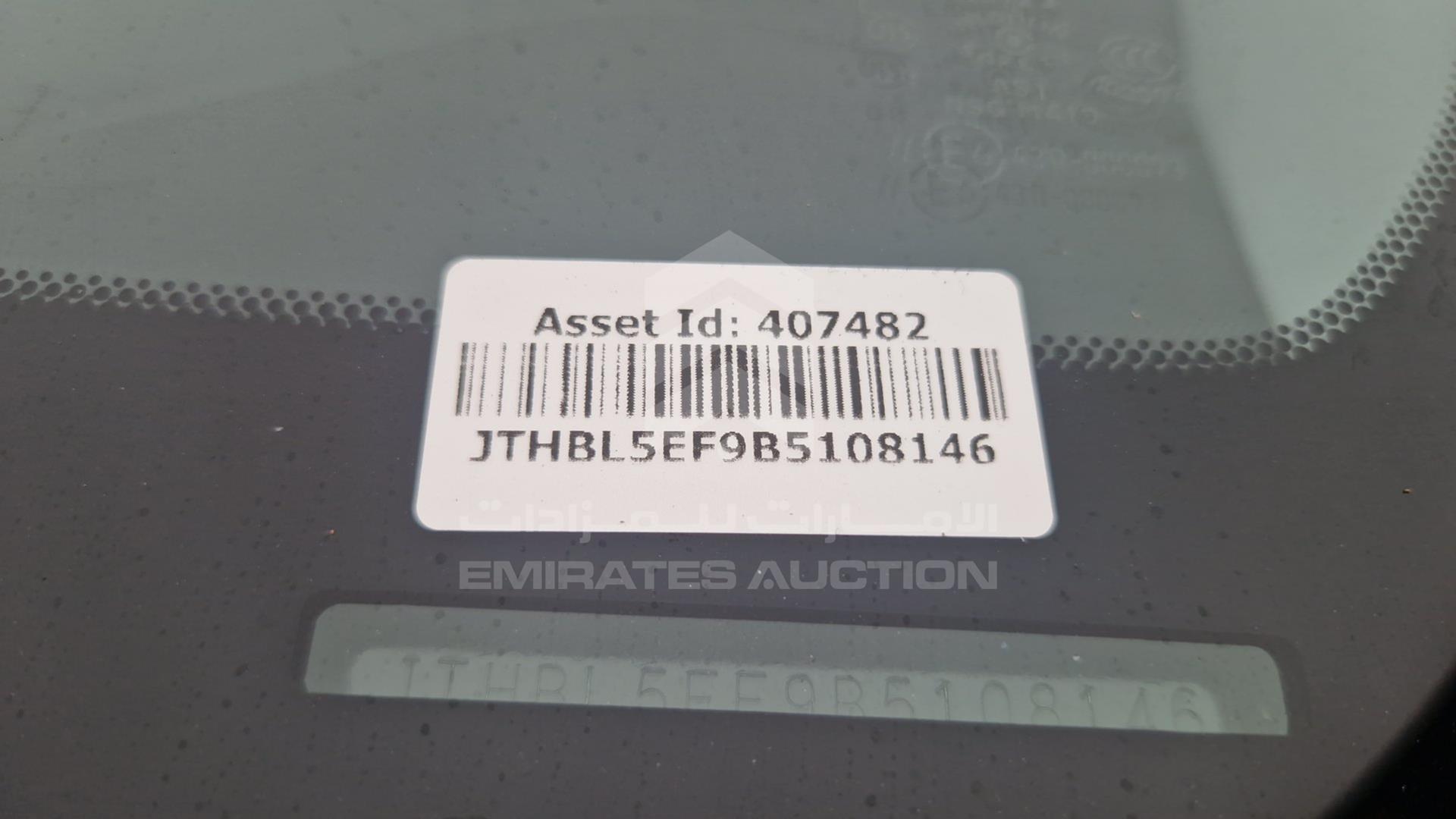 2011 LEXUS LS 460 VIN: JTHBL5EF9B5108146