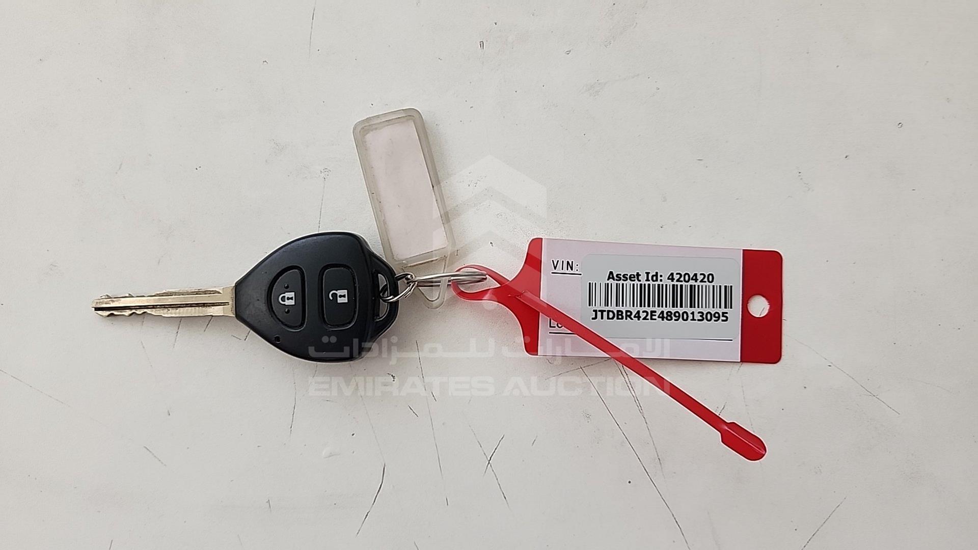 2008 TOYOTA COROLLA VIN: JTDBR42E489013095