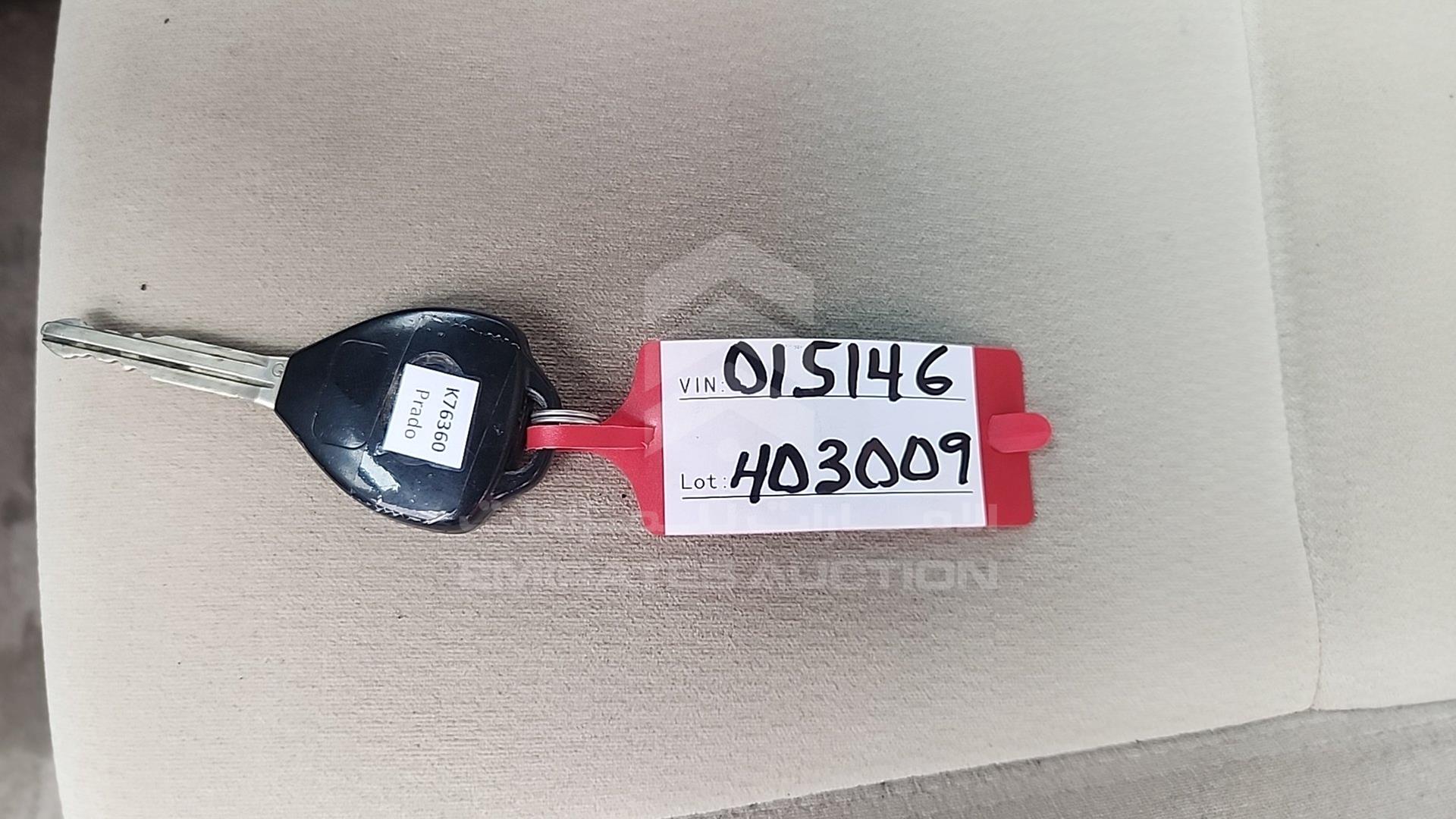 2011 TOYOTA PRADO VIN: JTEBX9FJXB5015146