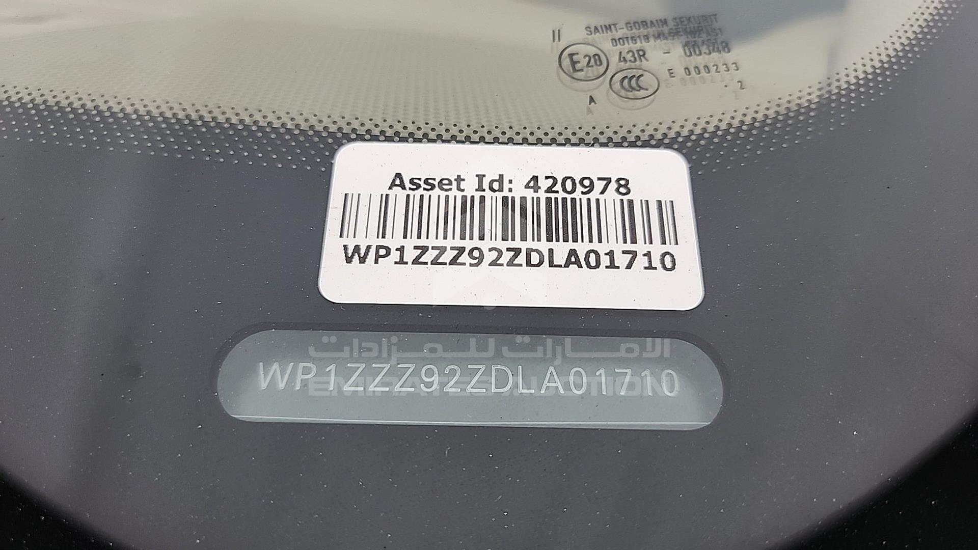2013 PORSCHE CAYENNE VIN: WP1ZZZ92ZDLA01710