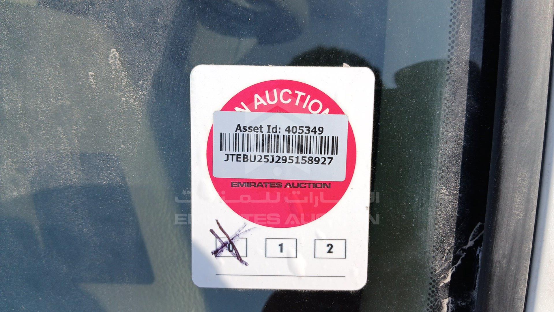 2009 TOYOTA PRADO VIN: JTEBU25J295158927