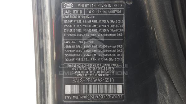 Range Rover Sport 2010 SALSH2E45AA246510 Image 4