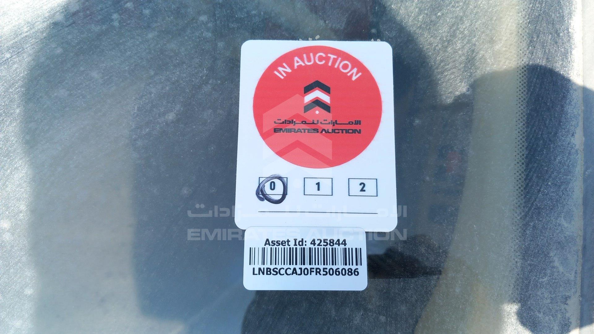 2015 BAIC A115 VIN: LNBSCCAJ0FR506086