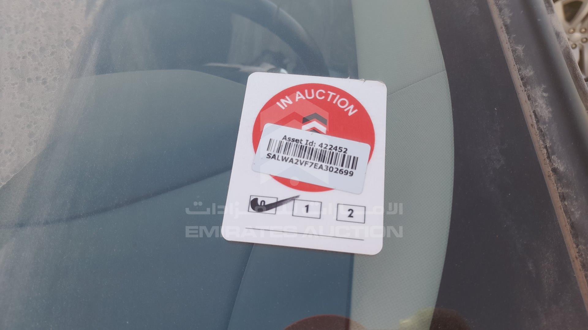 2014 RANGE ROVER SPORT VIN: SALWA2VF7EA302699
