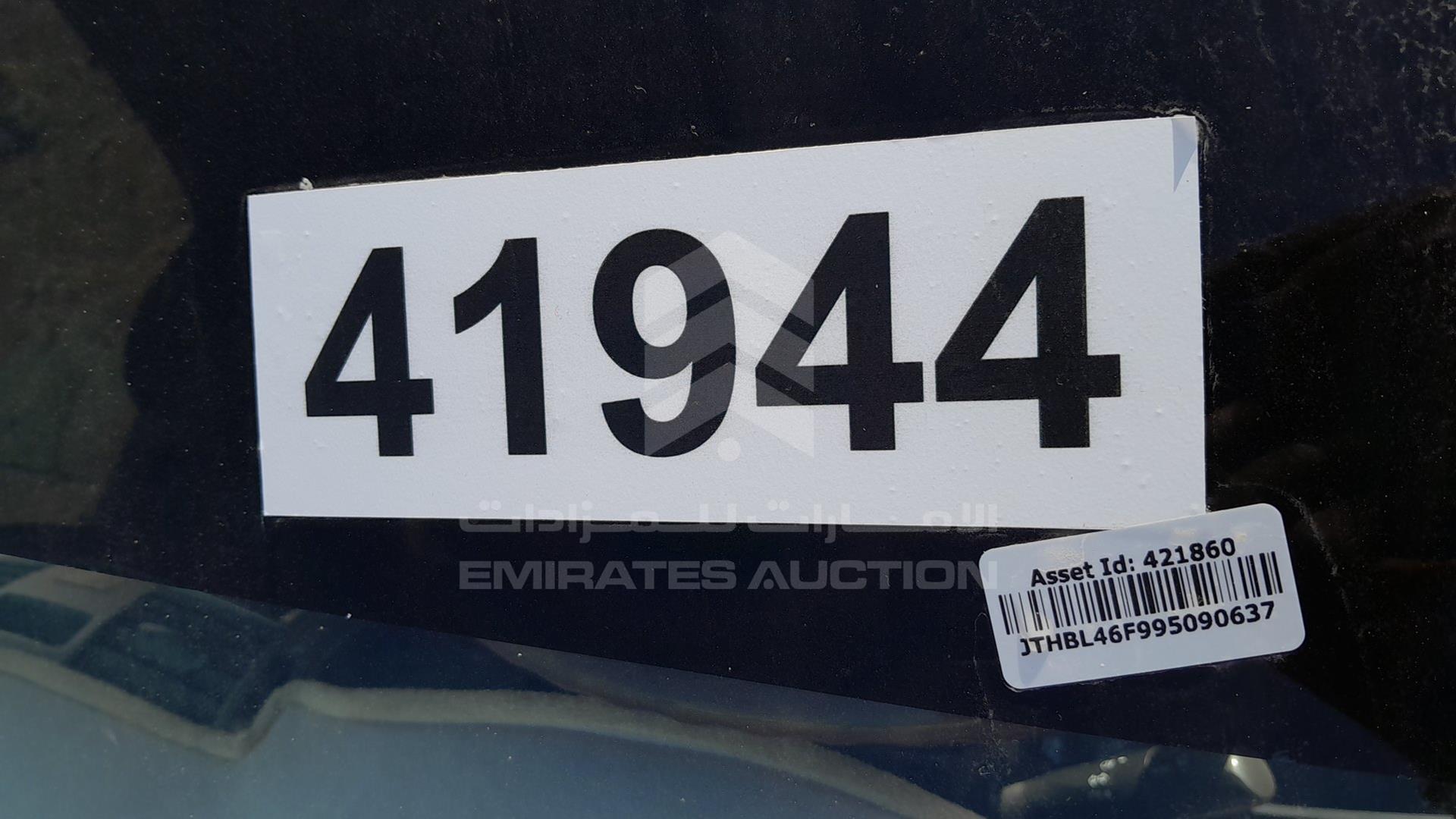 2009 LEXUS LS 460 VIN: JTHBL46F995090637