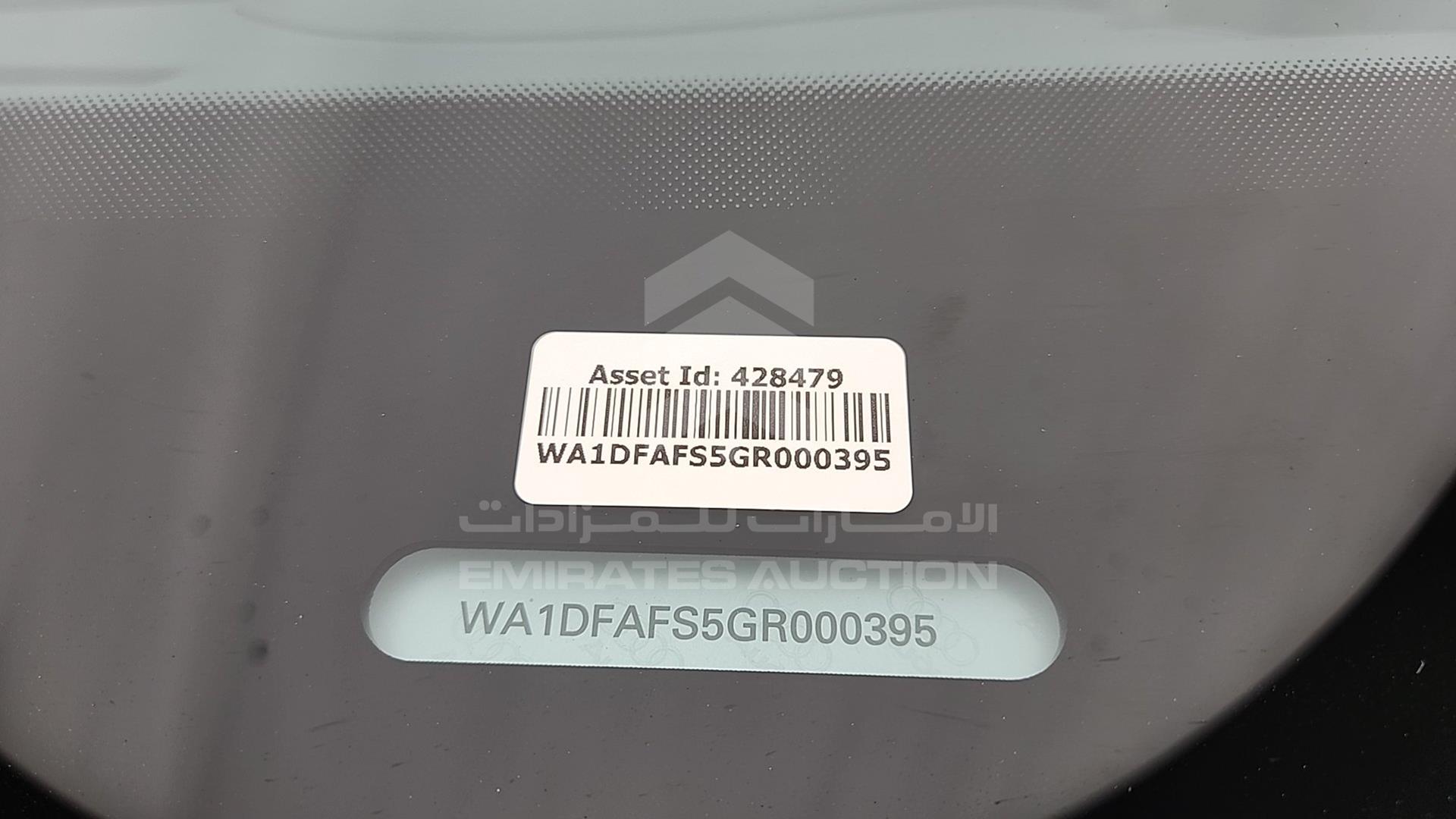2016 AUDI Q3 VIN: WA1DFAFS5GR000395
