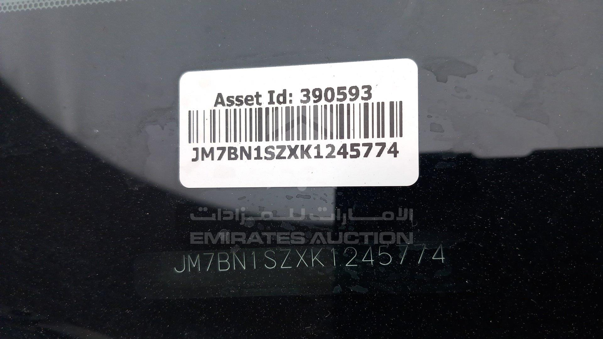 2019 MAZDA 3 VIN: JM7BN1SZXK1245774