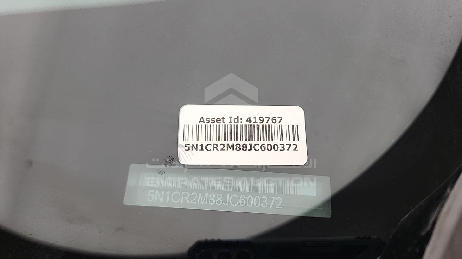 2018 NISSAN PATHFINDER VIN: 5N1CR2M88JC600372
