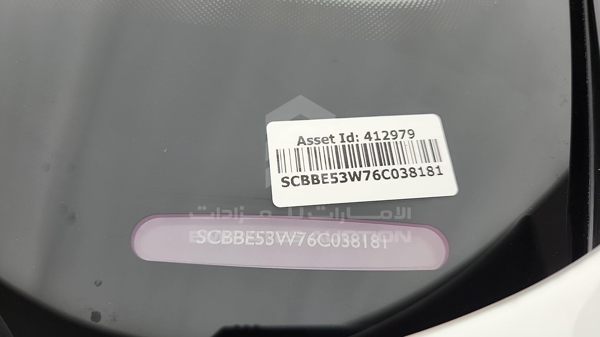 2006 BENTLEY CONTINENTAL VIN: SCBBE53W76C038181