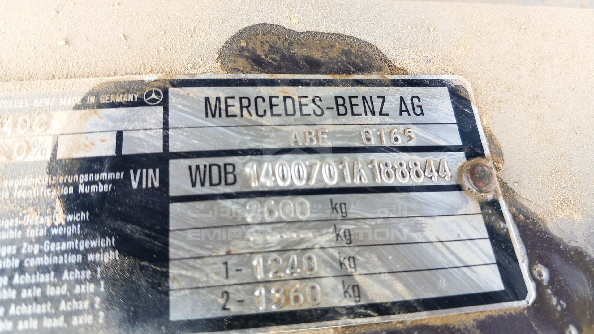0 MERCEDES CL 500 VIN: WDB1400701A188844