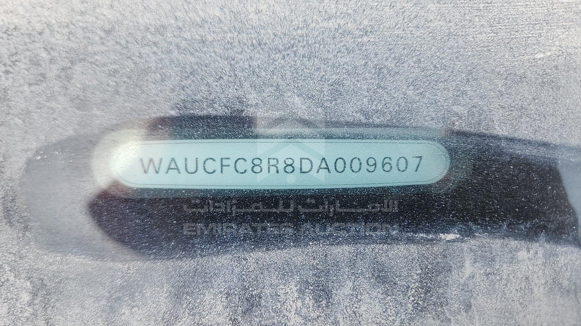 2013 AUDI Q5 VIN: WAUCFC8R8DA009607