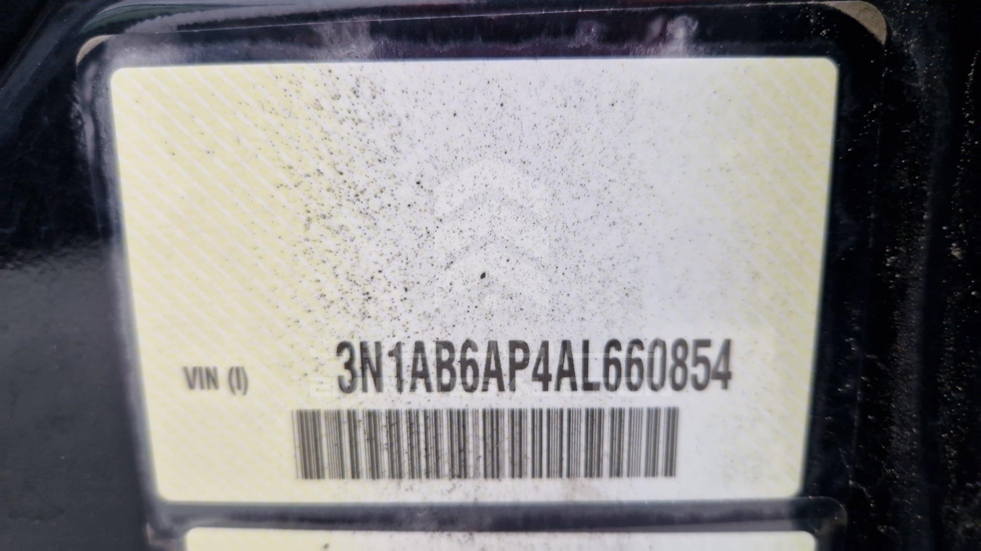 2010 NISSAN SENTRA VIN: 3N1AB6AP4AL660854