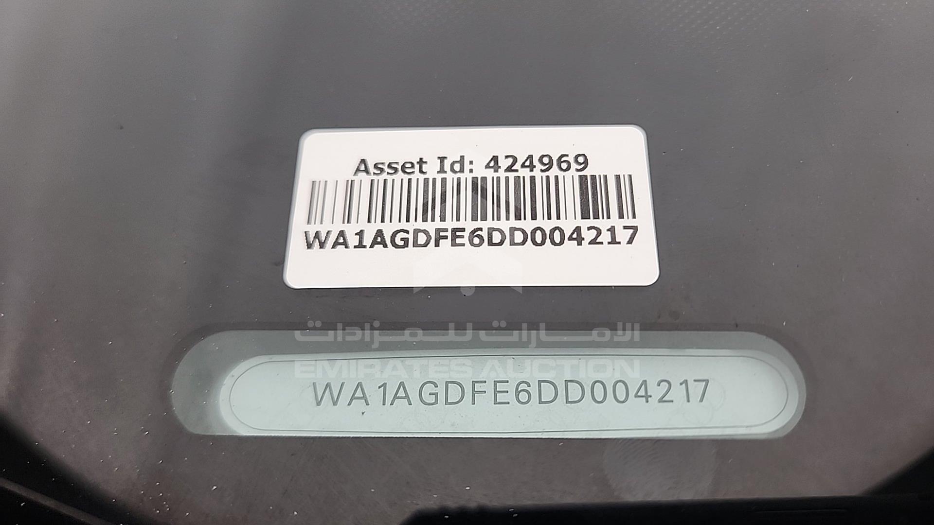 2013 AUDI Q7 VIN: WA1AGDFE6DD004217