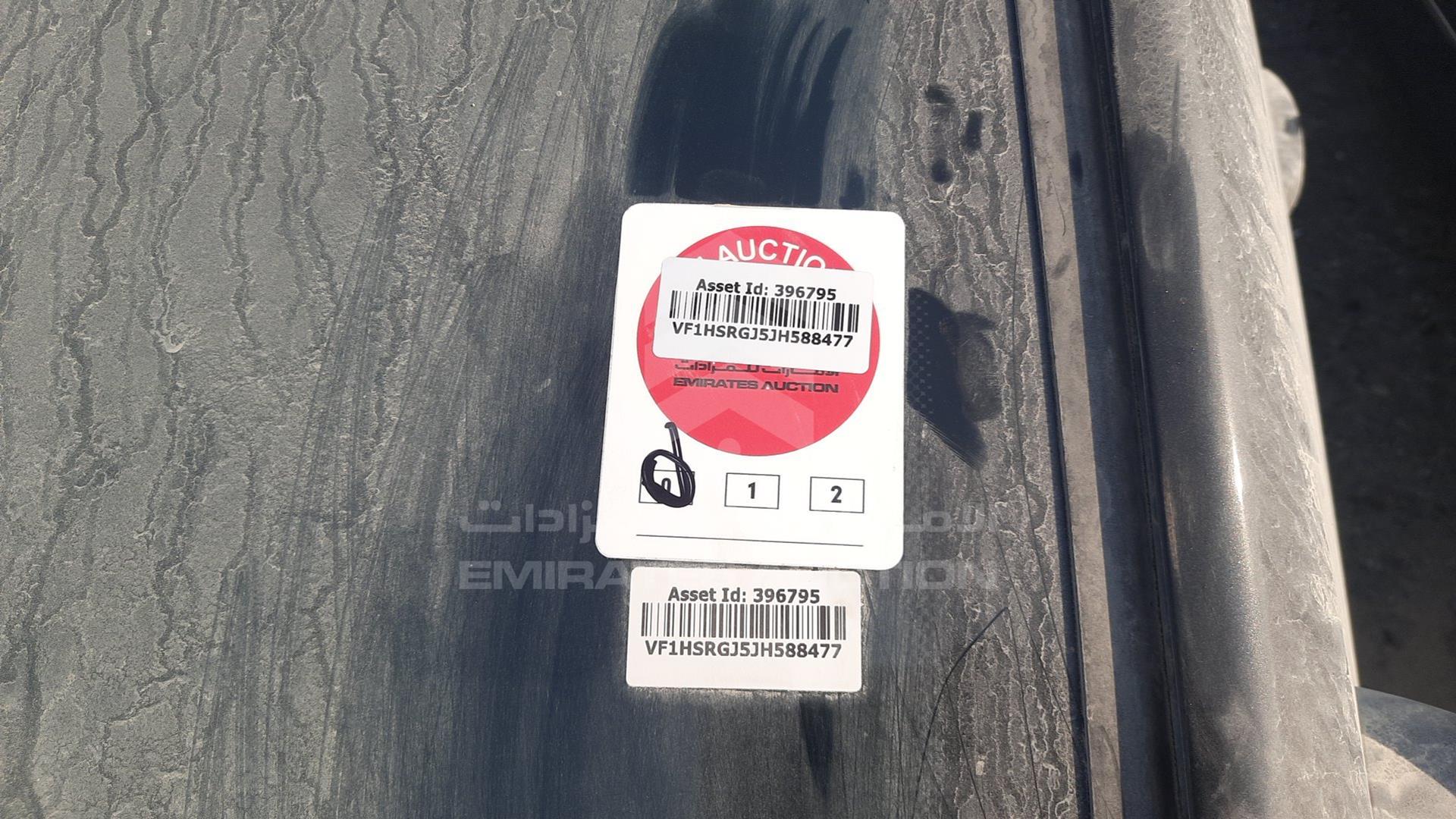 2018 RENAULT DUSTER VIN: VF1HSRGJ5JH588477