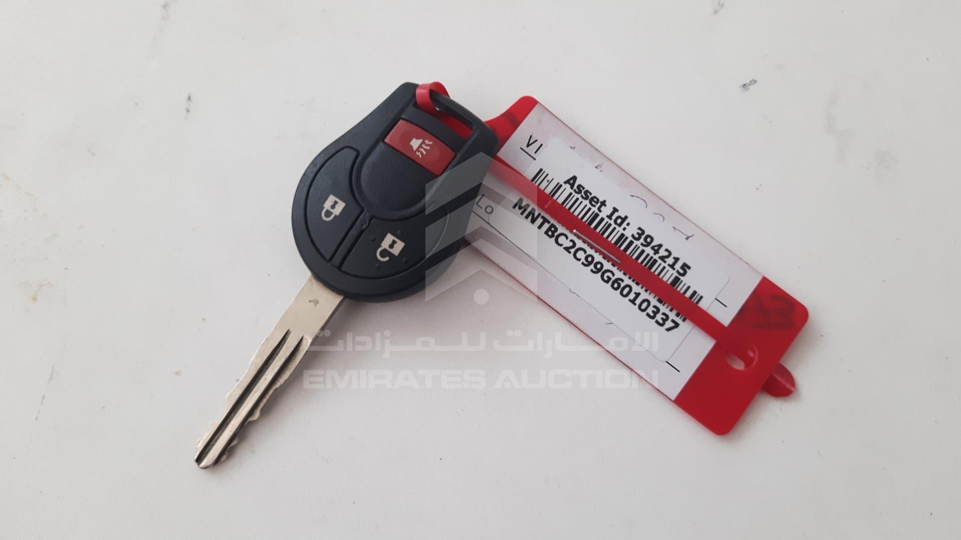 2016 NISSAN TIIDA VIN: MNTBC2C99G6010337