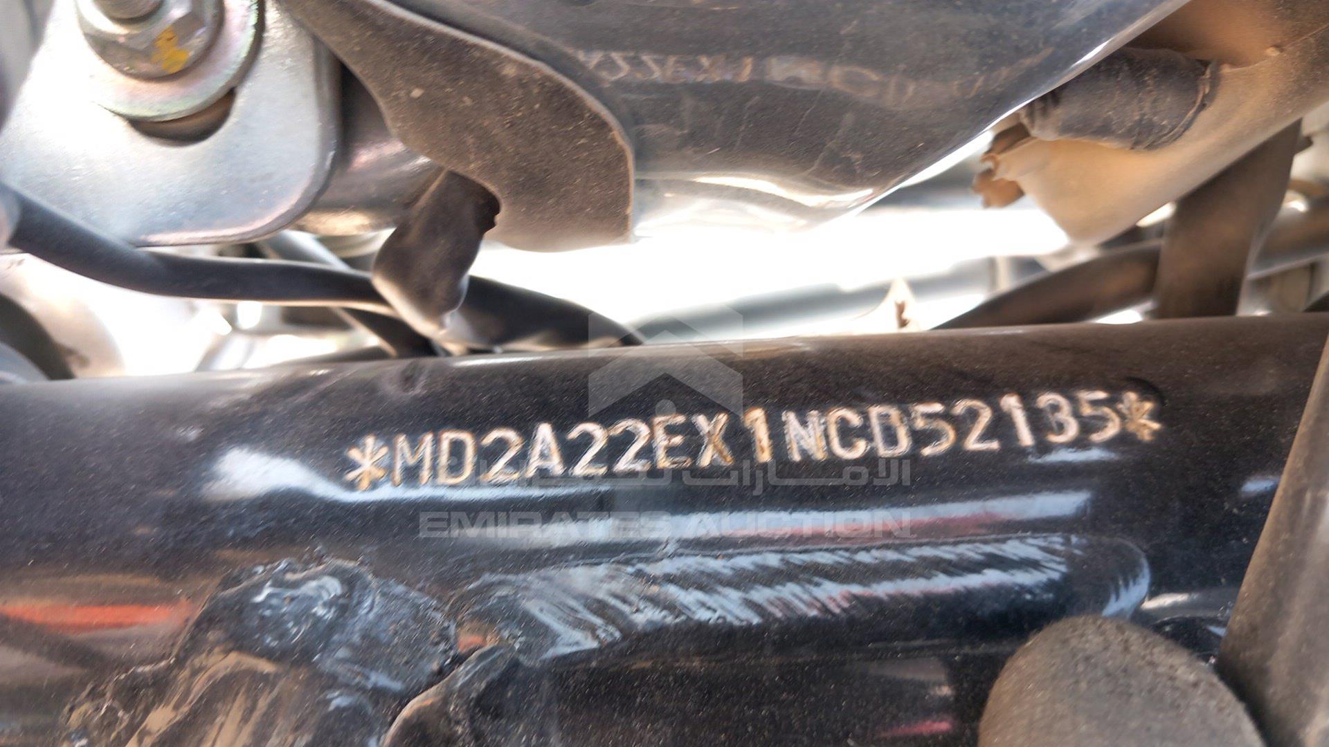 2022 BAJAJ AVENGER VIN: MD2A22EX1NCD52135