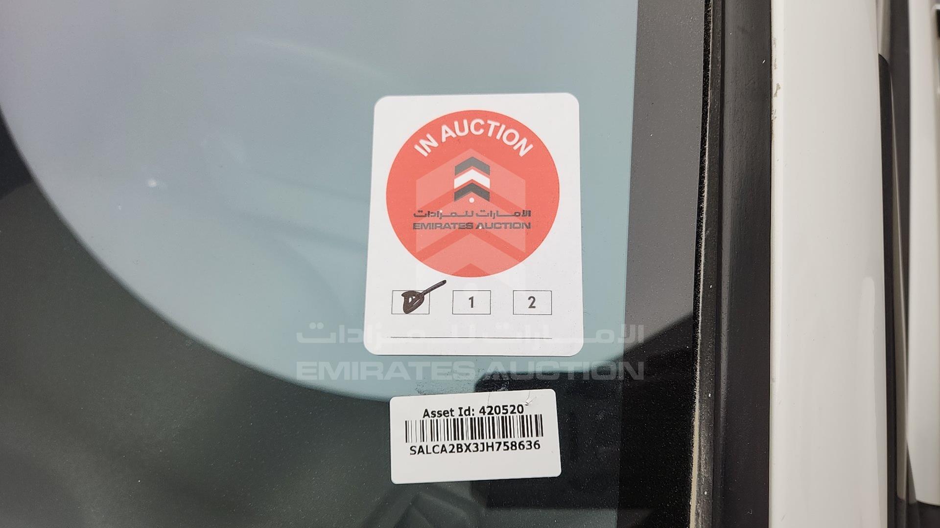 2018 LAND ROVER DISCOVERY VIN: SALCA2BX3JH758636