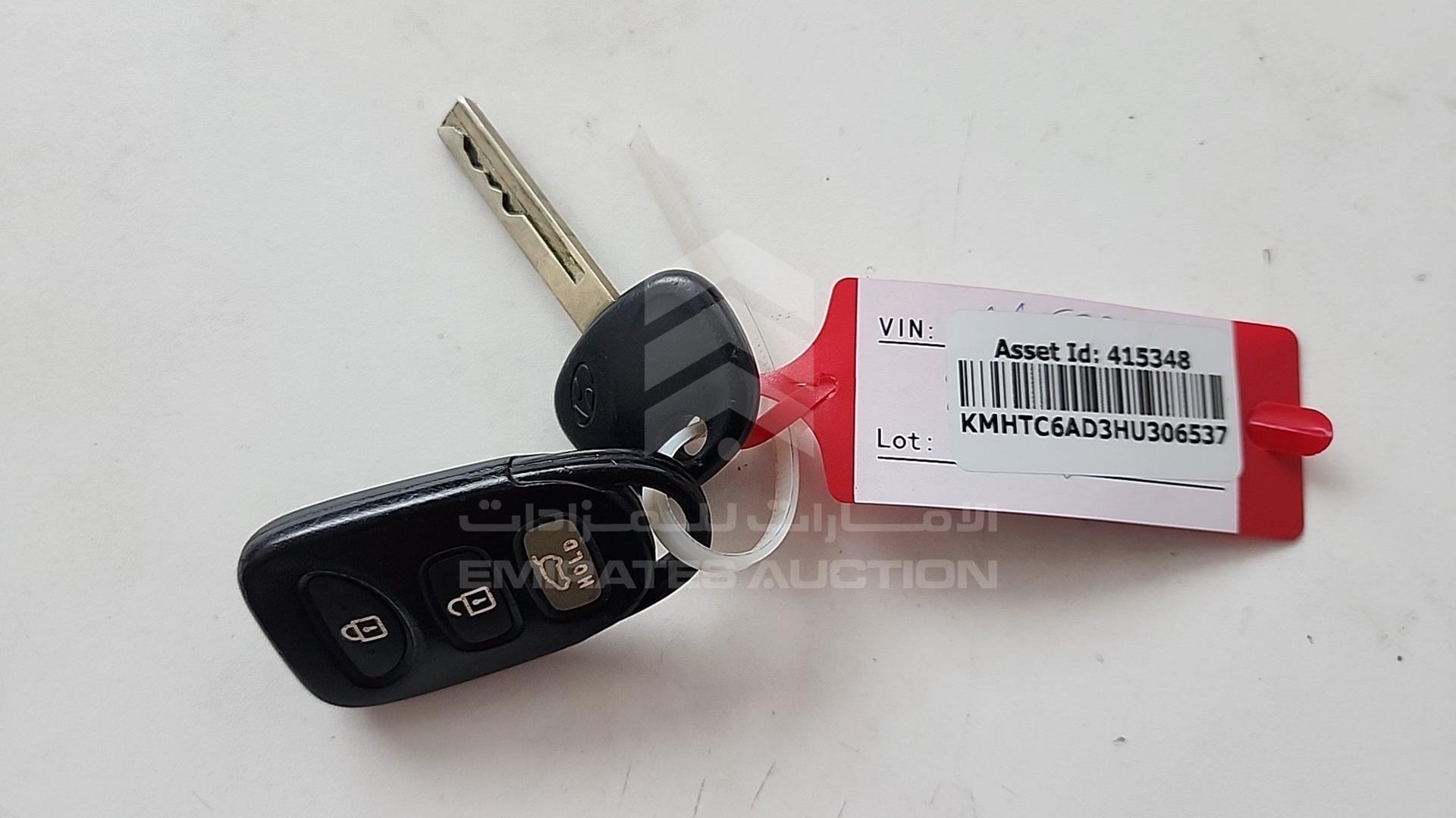2017 HYUNDAI VELOSTER VIN: KMHTC6AD3HU306537