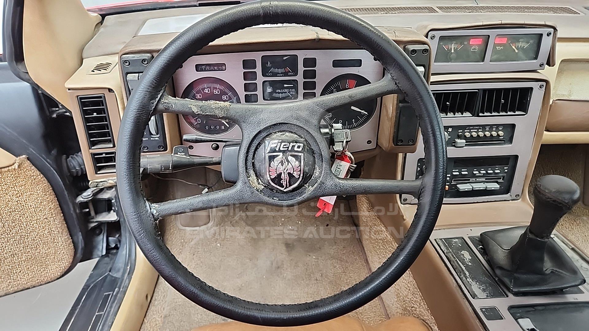 1986 PONTIAC FIERO VIN: 1G2PF3798GP211097